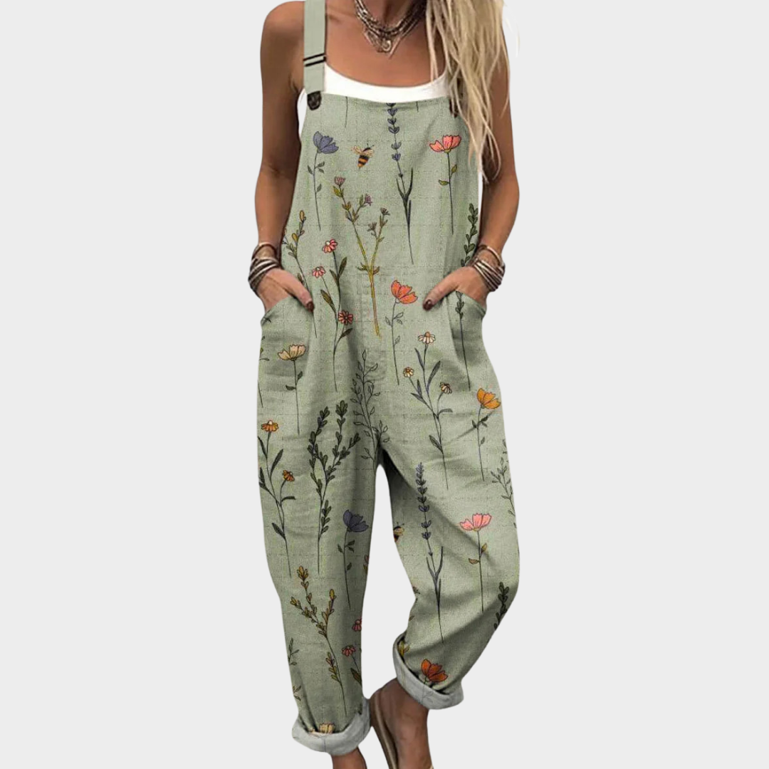 Comfortable Printed Overall