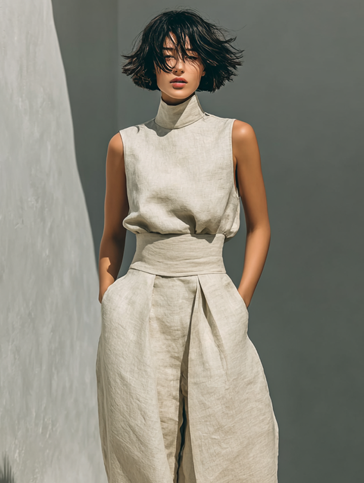 Valeria Ruffle Sleeve Elegance Dress