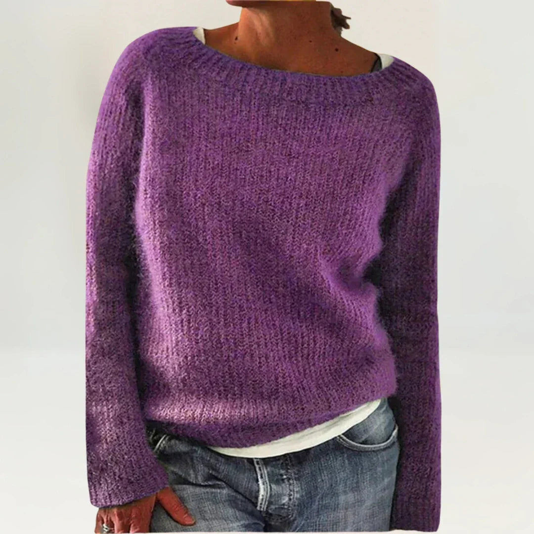 ROSE | COZY SWEATER PURPLE