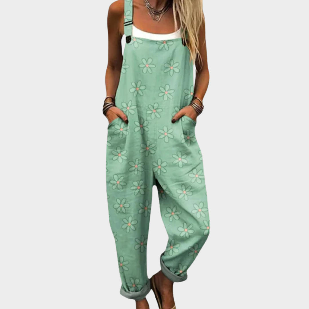 Comfortable Printed Overall