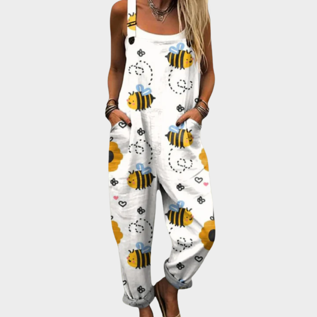 Comfortable Printed Overall