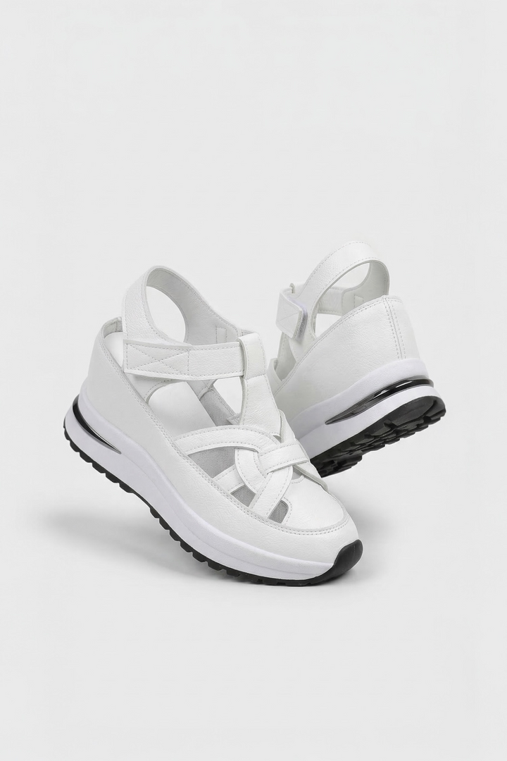 Elara Velcro Wedge Sandals