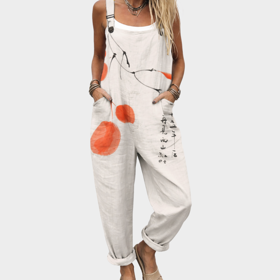 Comfortable Printed Overall