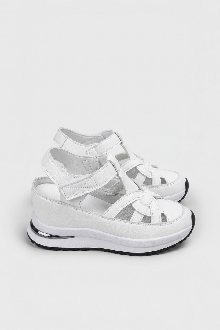 Elara Velcro Wedge Sandals