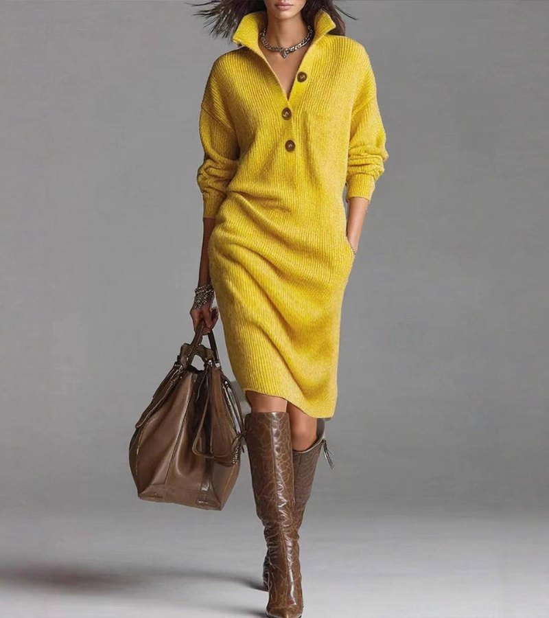 Amelia™ – Cosy Knitted Dress
