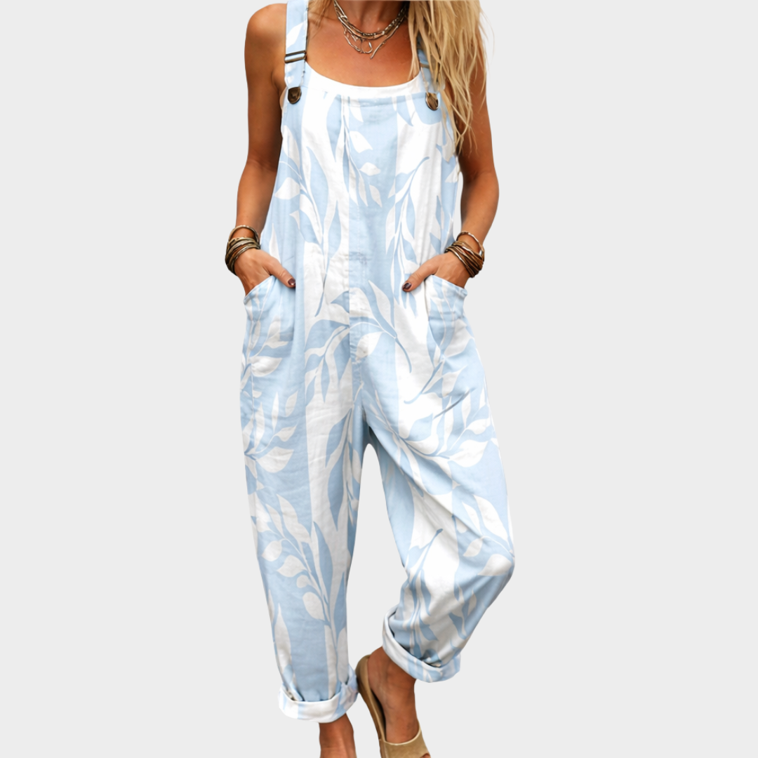 Comfortable Printed Overall