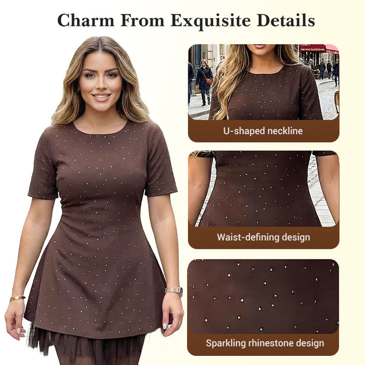 Celestia Spark Lace Mini Dress