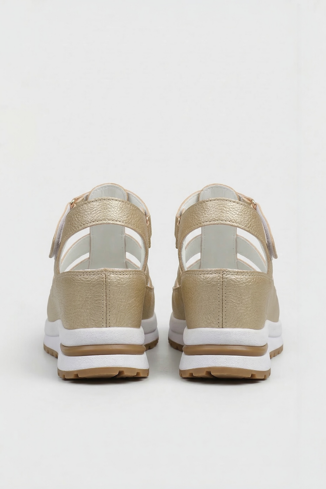 Elara Velcro Wedge Sandals
