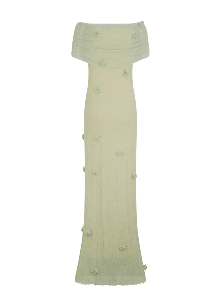 Elowyn Sage Knit Maxi Dress