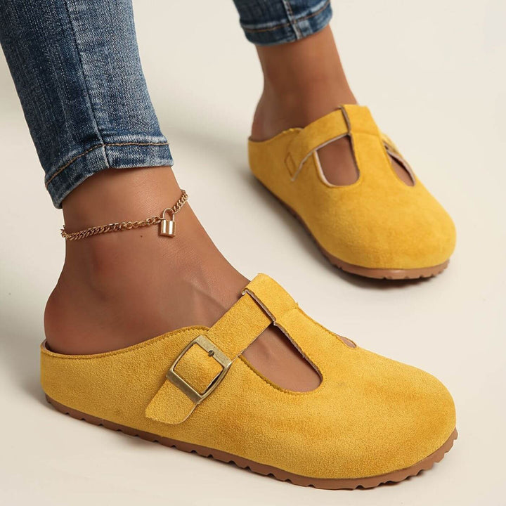 Elara Buckle Comfort Clogs