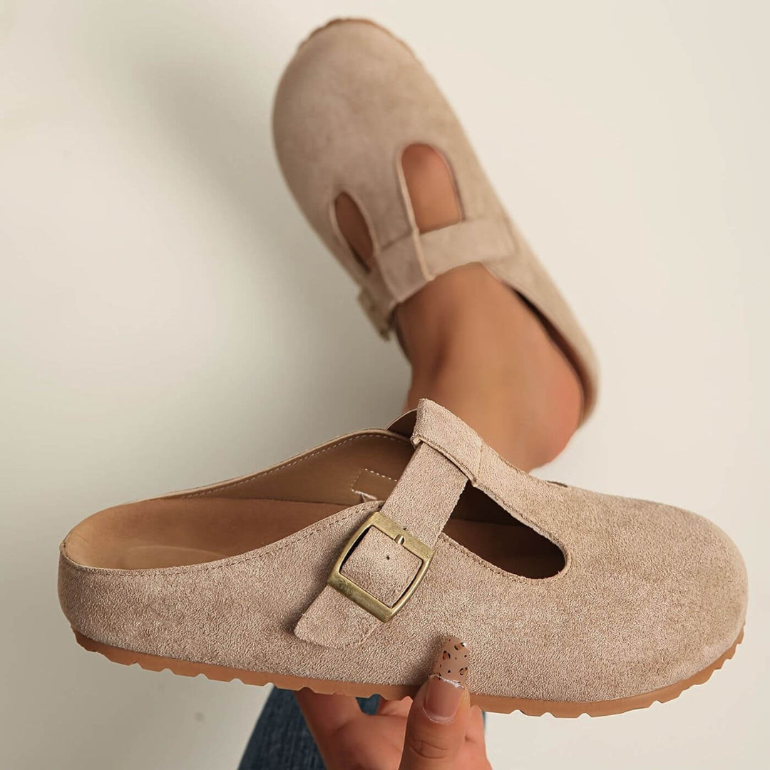 Elara Buckle Comfort Clogs