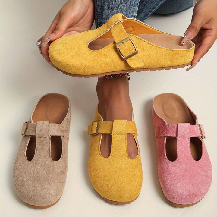 Elara Buckle Comfort Clogs