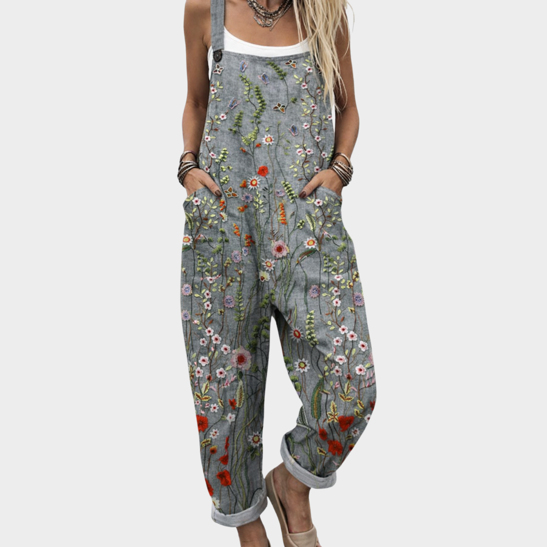Comfortable Printed Overall