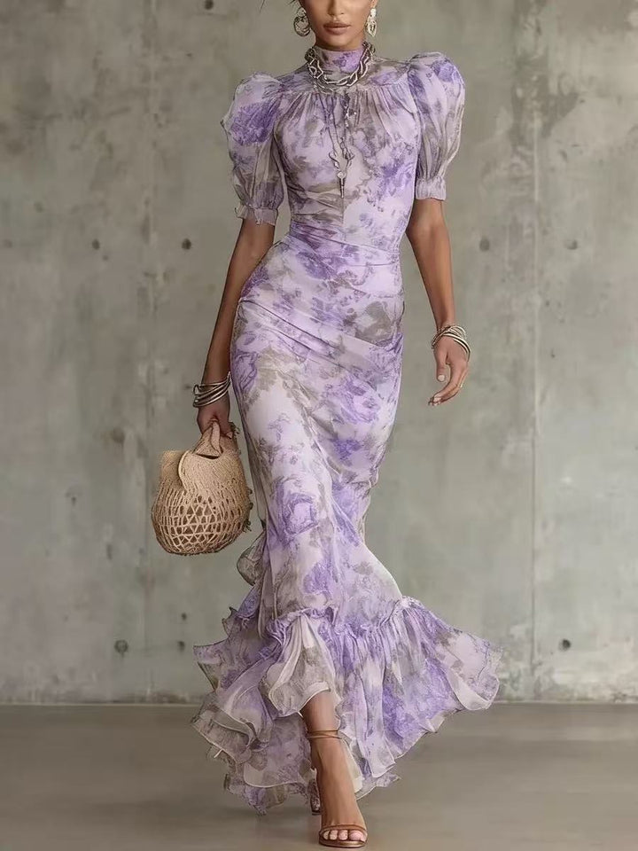 Rosalina Vintage Rose Maxi Dress