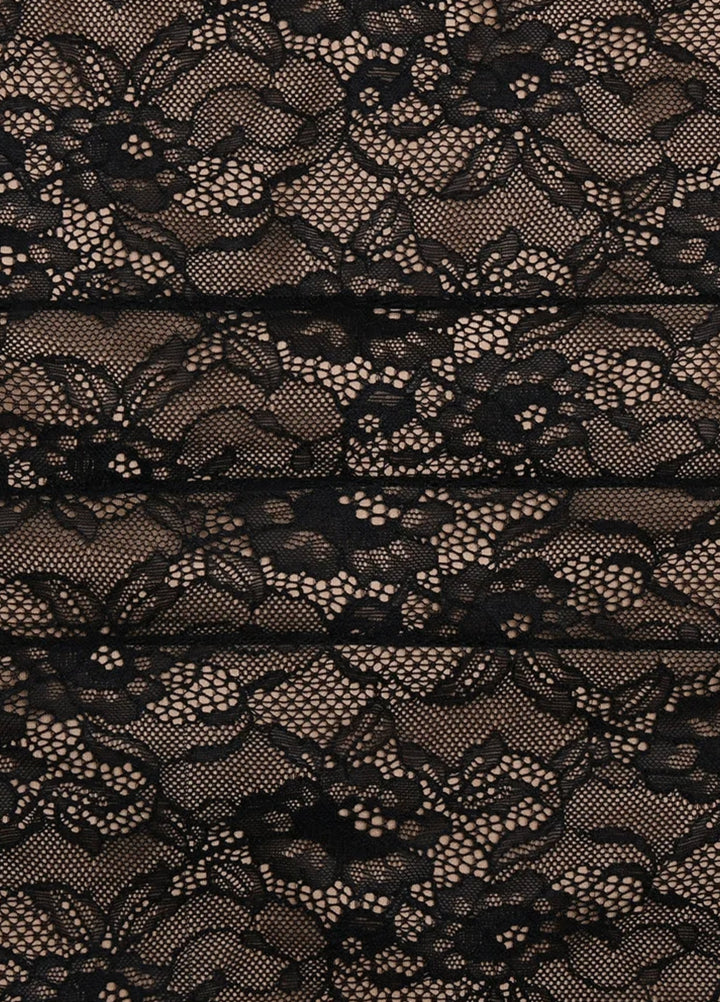Selene Noir Lace Maxi Dress