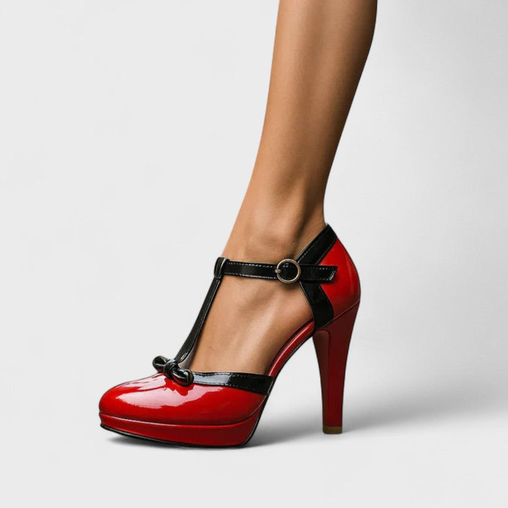 Elara Bow Strap High Heels
