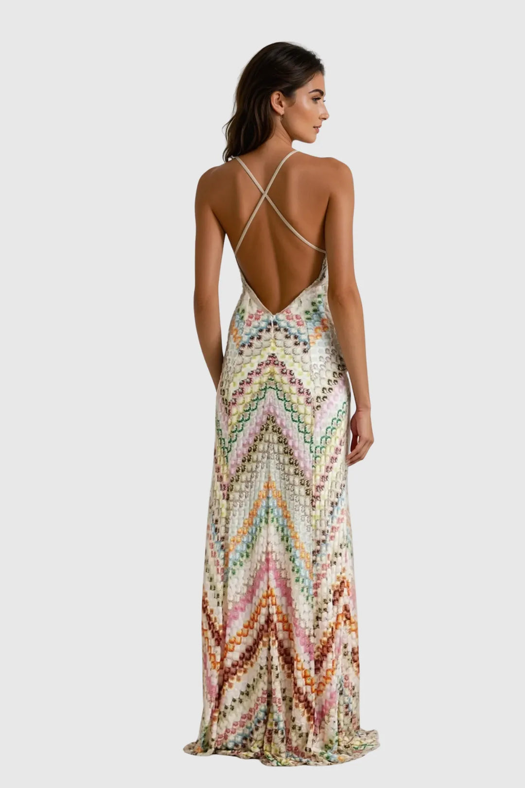 Lianora Rose Cheongsam Maxi Dress