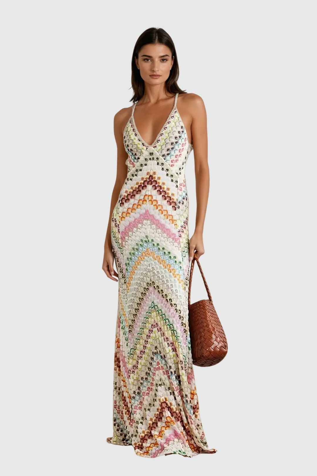 Lianora Rose Cheongsam Maxi Dress