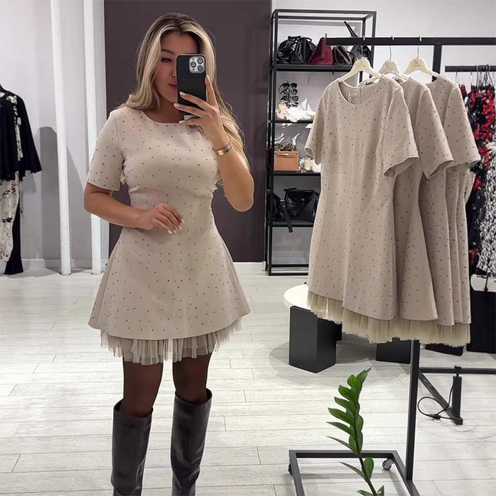Celestia Spark Lace Mini Dress