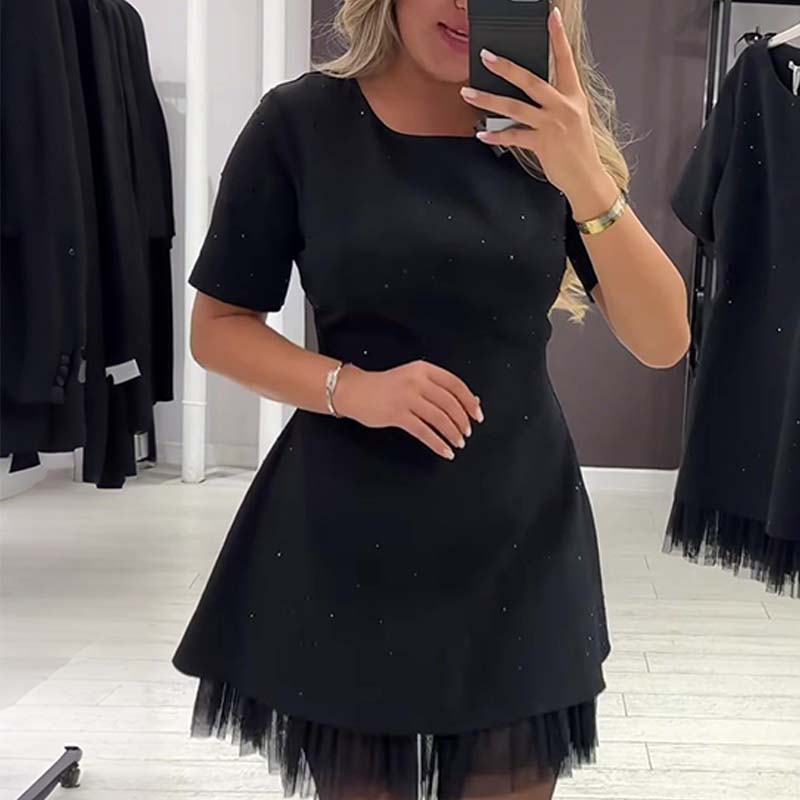 Celestia Spark Lace Mini Dress